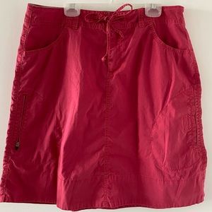 NWOT: Eddie Bauer Size 10 Pink Cargo Skirt with Pockets